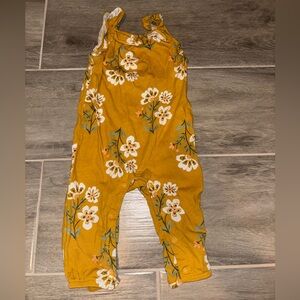 Carter's Mustard Floral Baby Romper
